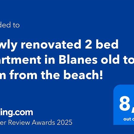 2 Bedroom Large Modern Apartment In Blanes Old Town 50M From The Beach! المظهر الخارجي الصورة