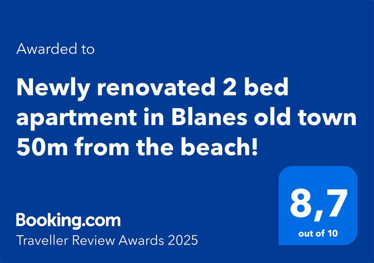 2 Bedroom Large Modern Apartment In Blanes Old Town 50M From The Beach! المظهر الخارجي الصورة